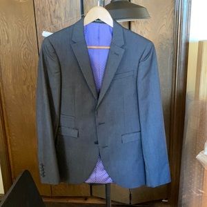 Boys 36 short charcoal suit